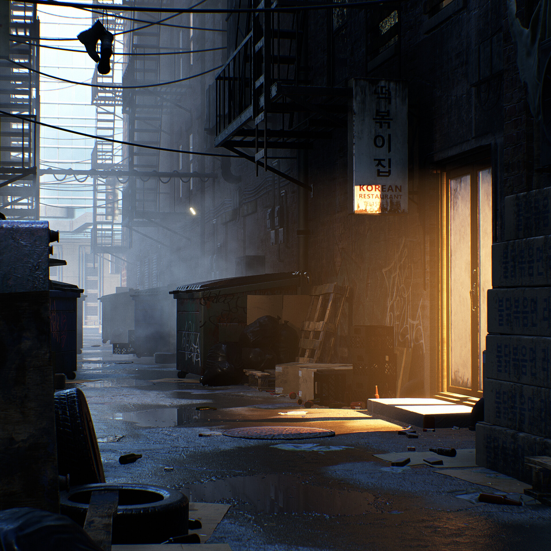 ArtStation Dark Alleyway