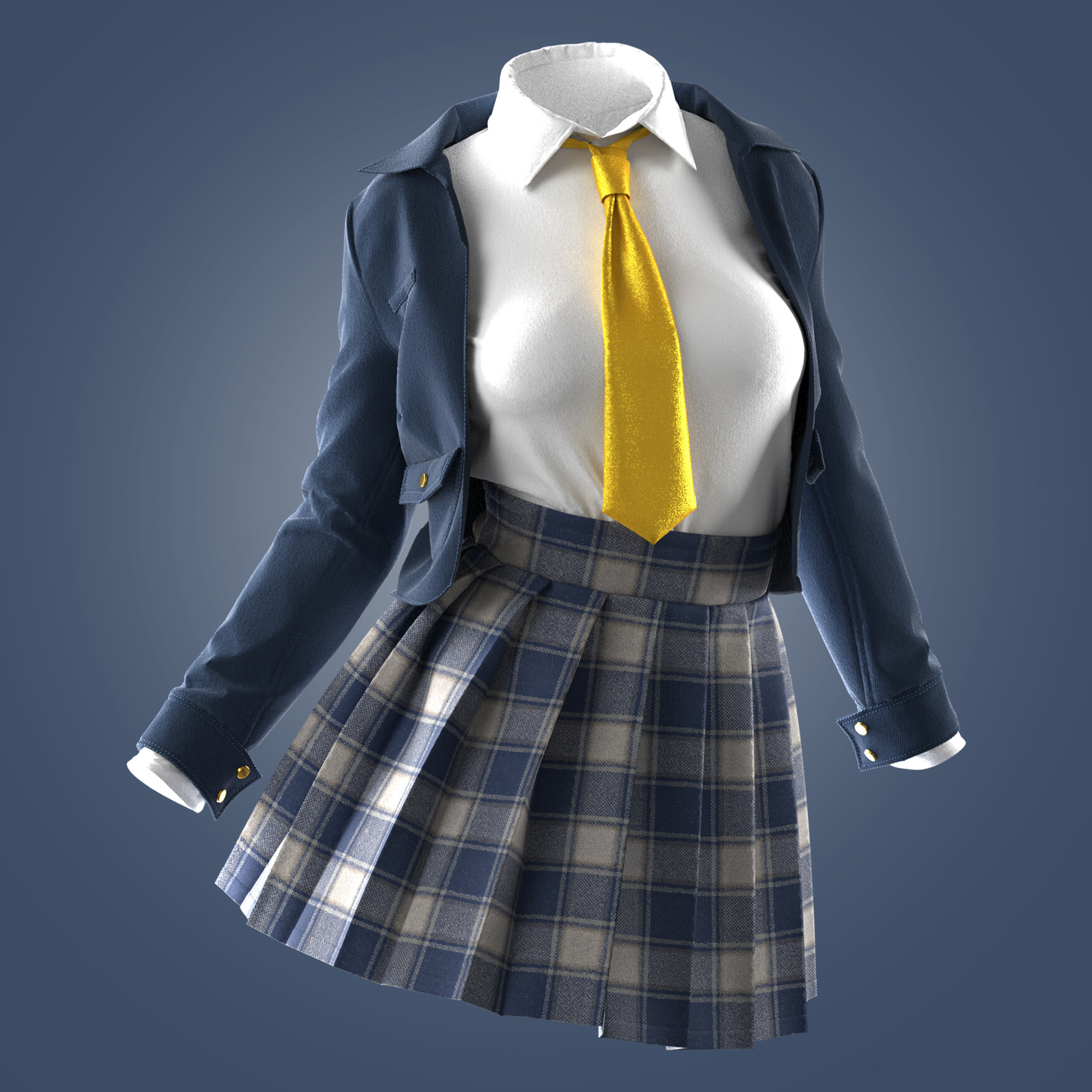 ArtStation School Uniform +Coat