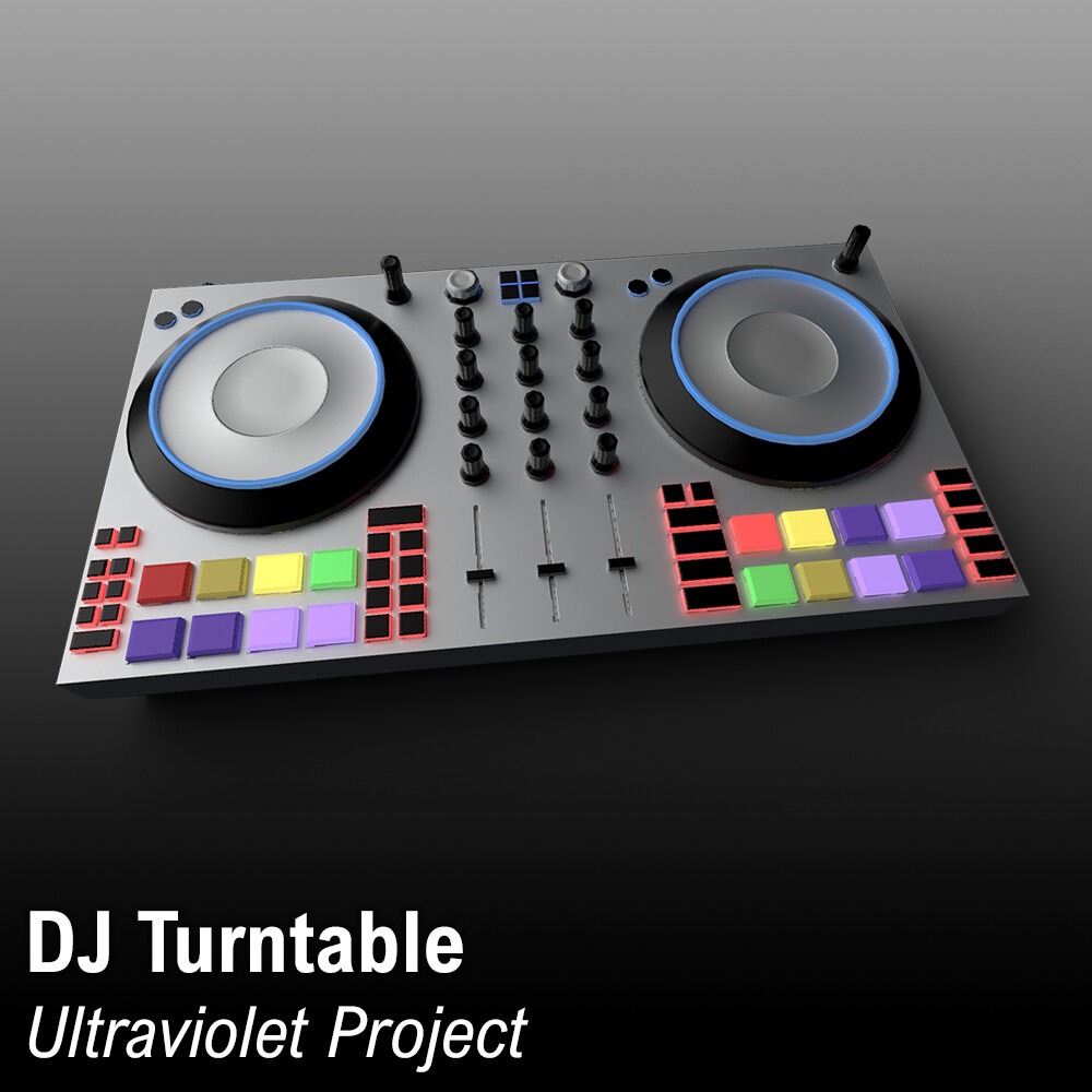 ArtStation 3D DJ Turntable/Control Board Model