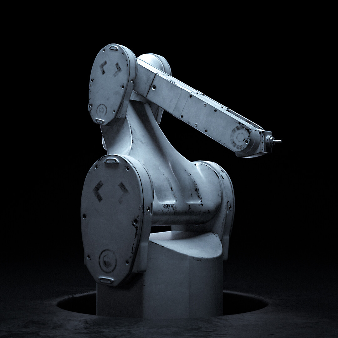 ArtStation - Modeling Practice - Robotic Arm