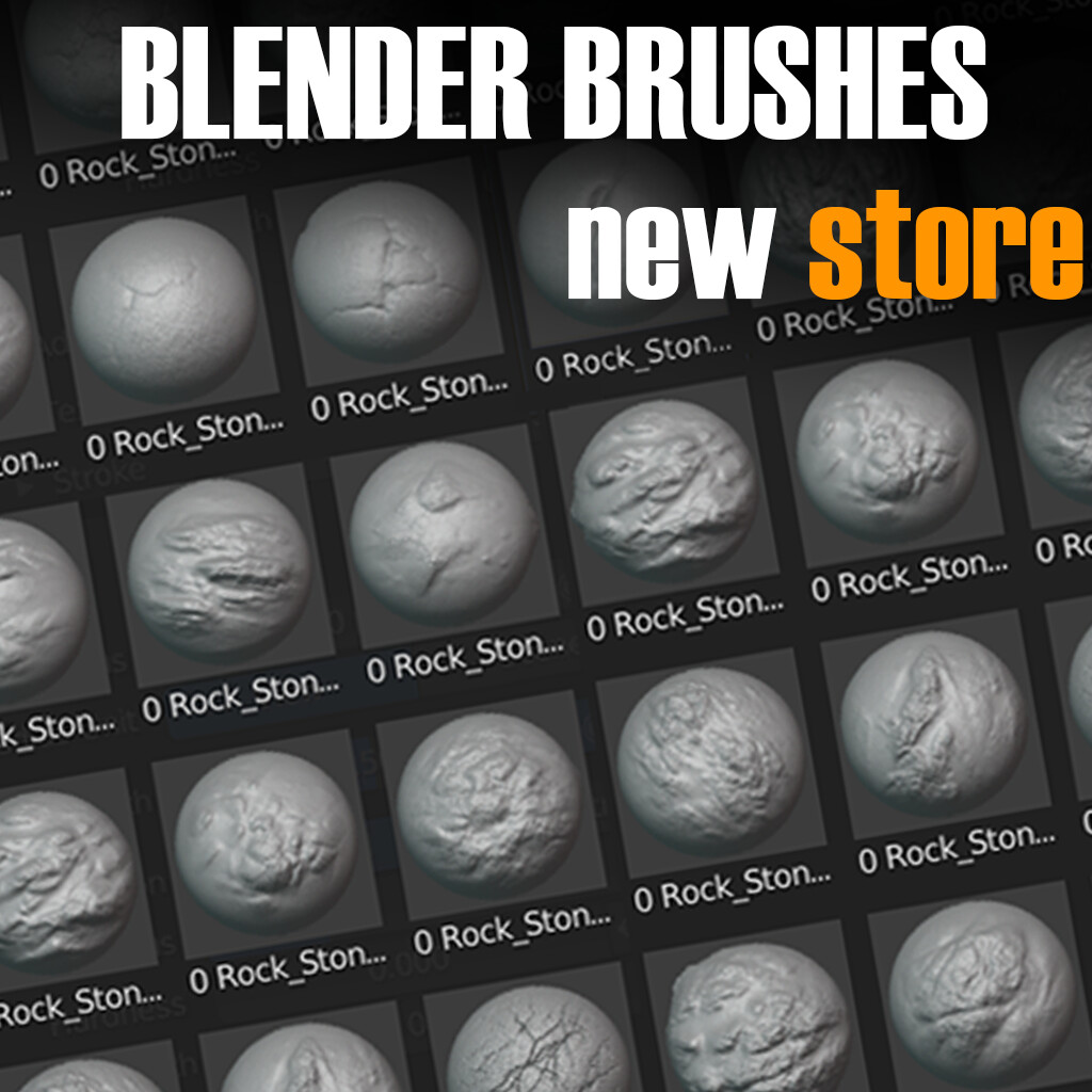 ArtStation - Sculpting Brushes For Blender. New Store