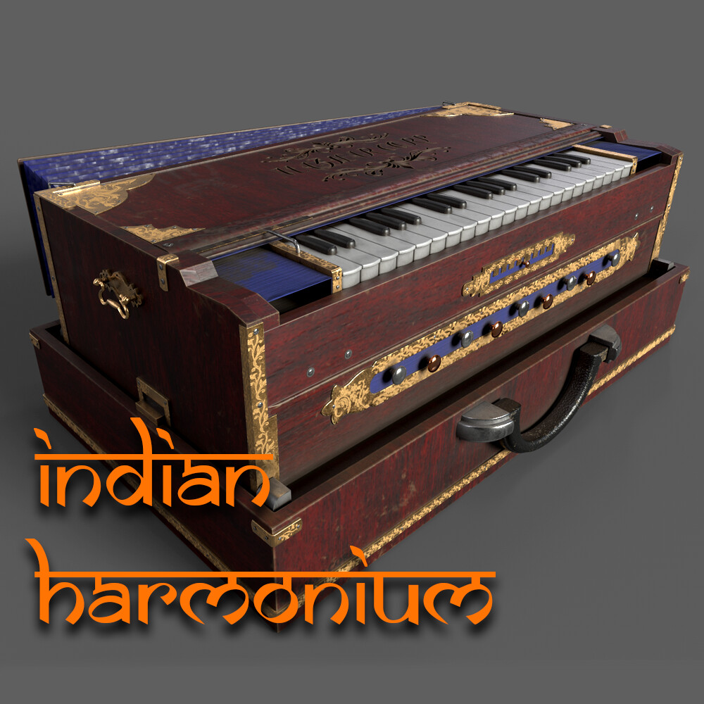 ArtStation Old Indian Harmonium (Reed Organ)