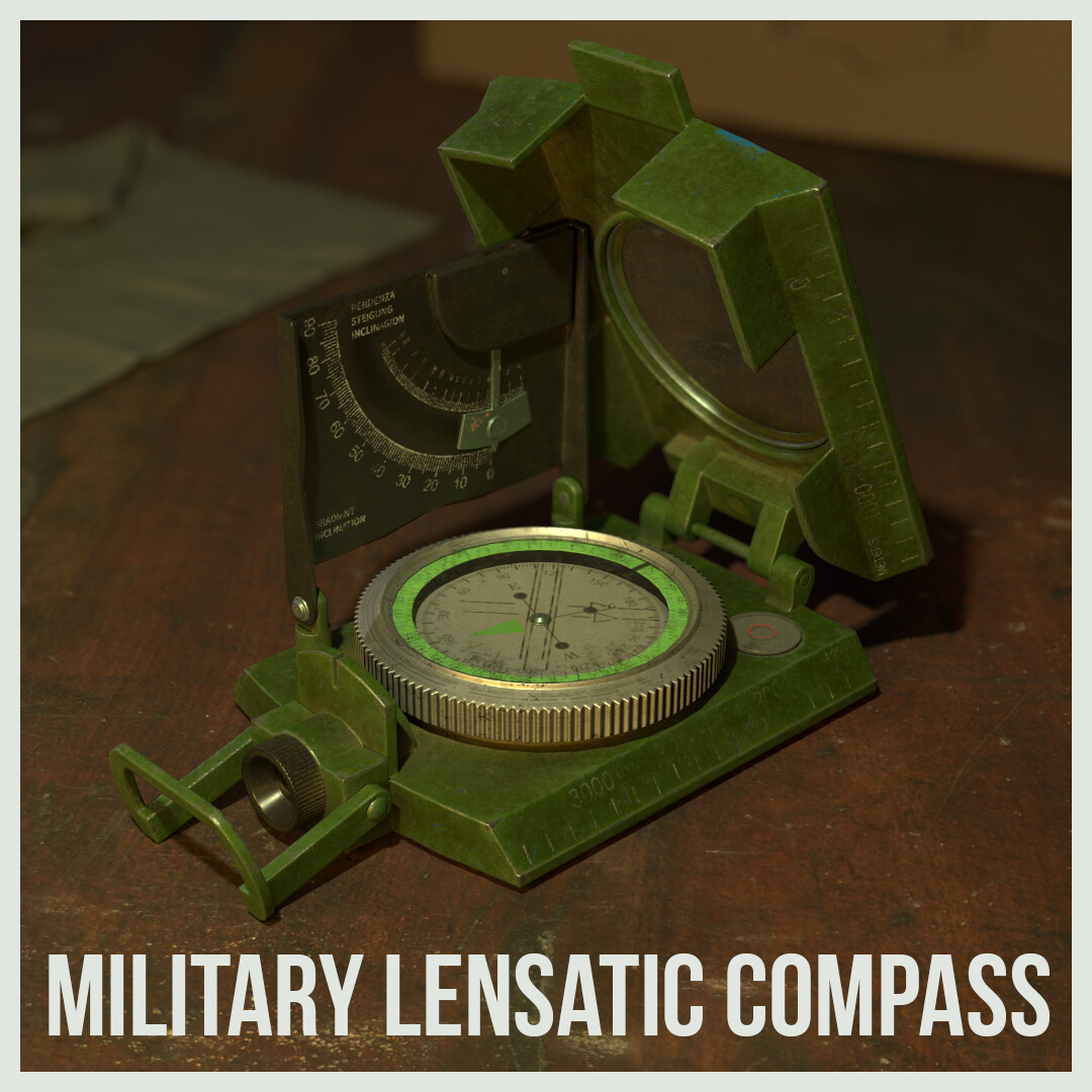 Artstation - Military Lensatic Compass