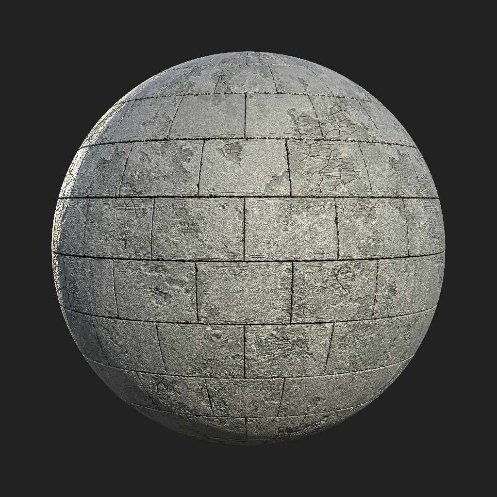 ArtStation - Dirty Concrete Brick: Substance Designer