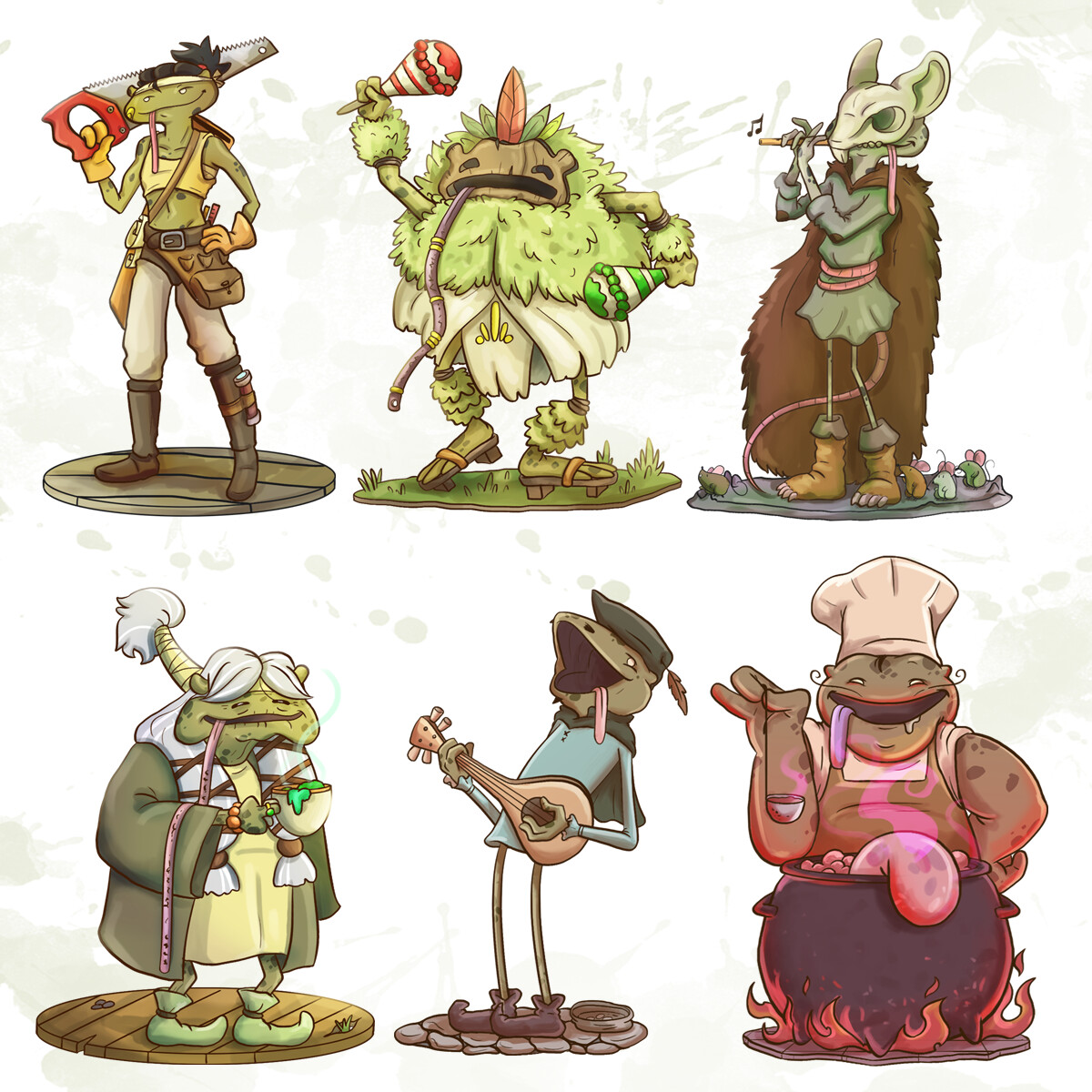 ArtStation - Swamp Soldiers Project _ Froggos