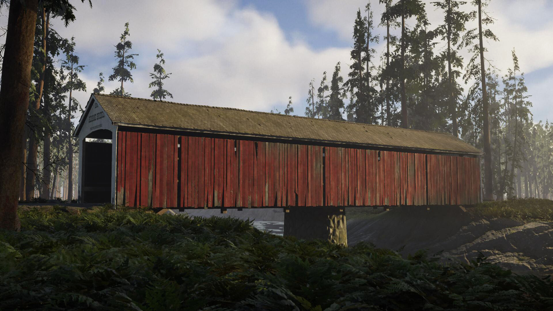 ArtStation American Covered Bridge   Dmitry Shcherbakov Dmitry Shcherbakov R1 