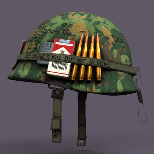 ArtStation - Vietnam Helmet