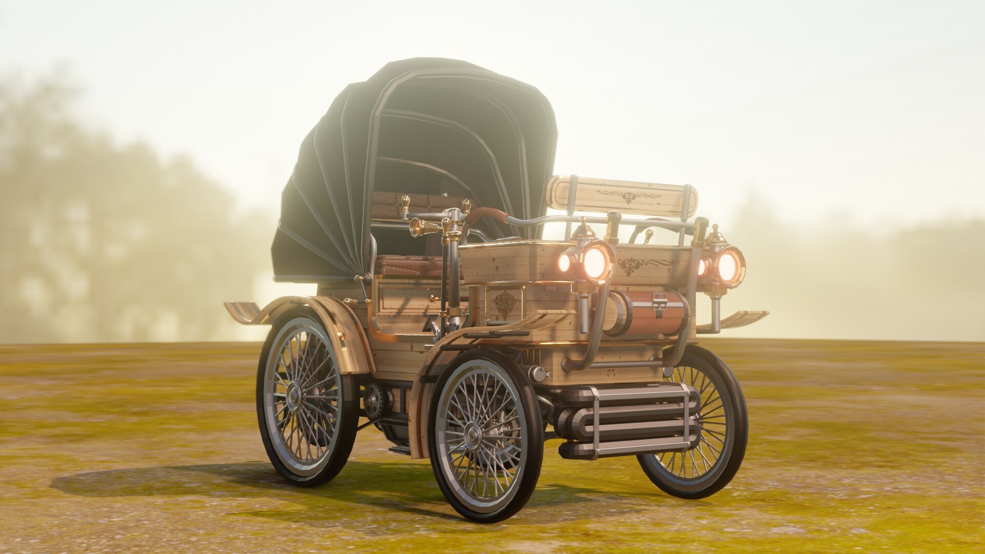 ArtStation - Classic Antique Car #01