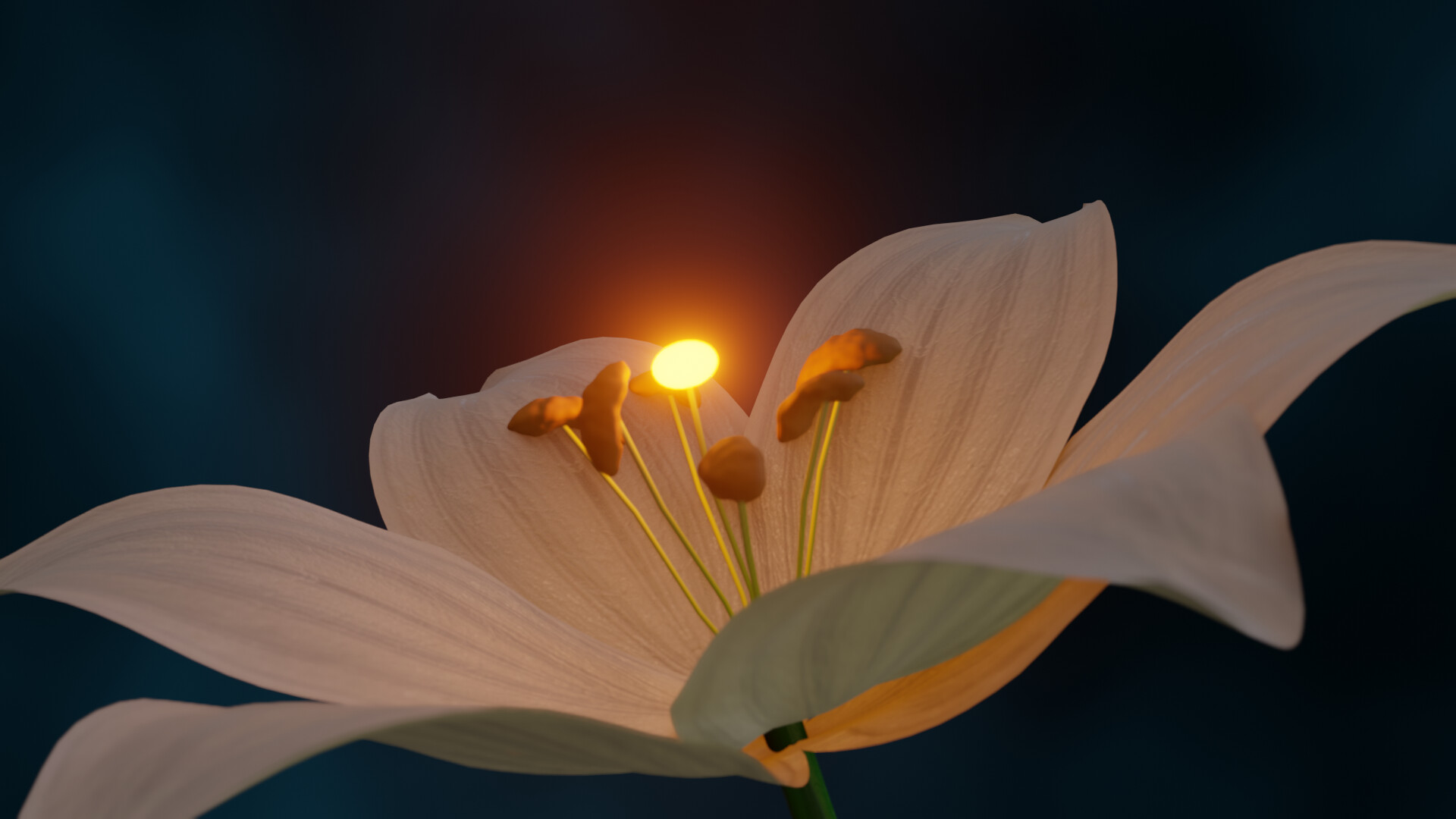 ArtStation Flower opening animation