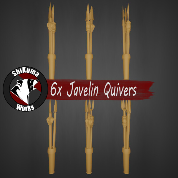 ArtStation Javelin Quiver Set 3D Print Tabletop models