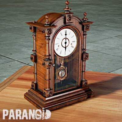 ArtStation - Antique table standing clock