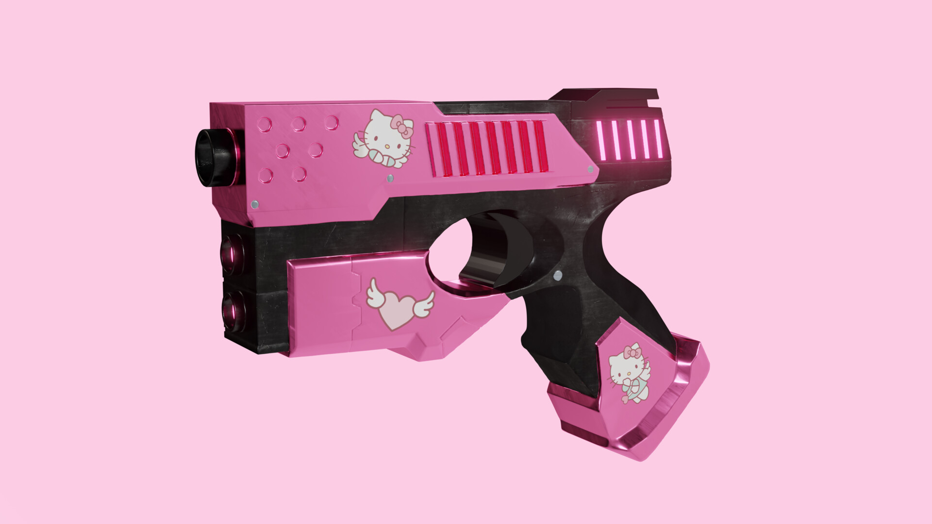 ArtStation - Hello Kitty Inspired Sci-fi Gun