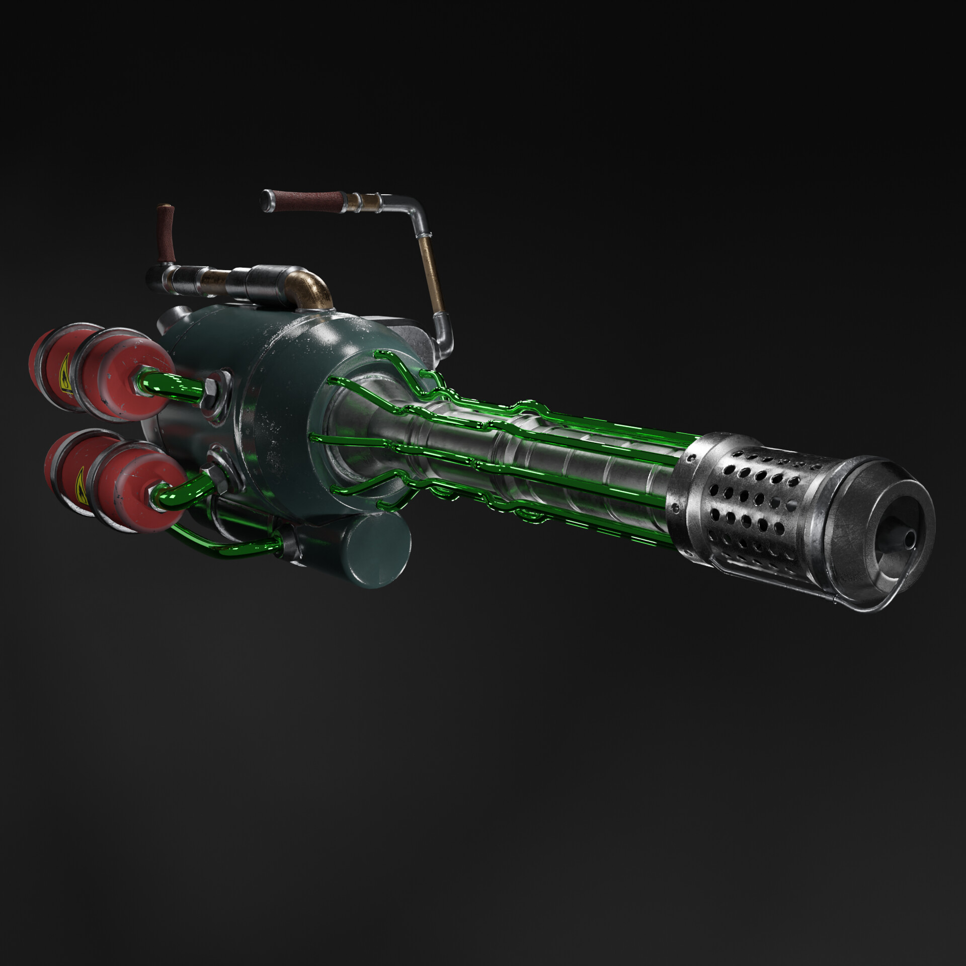 ArtStation - Gameready stylized flamethrower