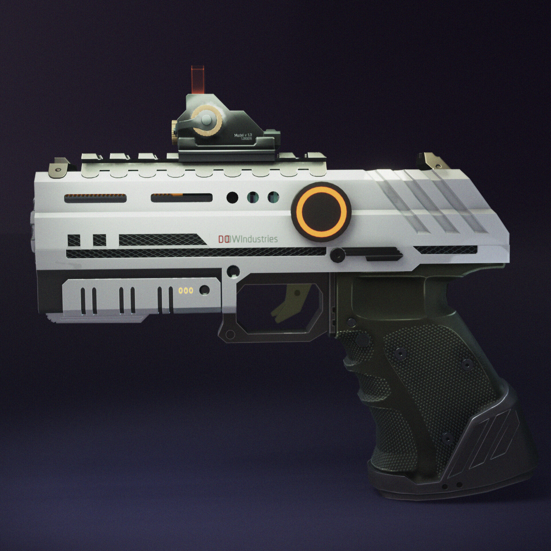 ArtStation - Futuristic Hand Pistol