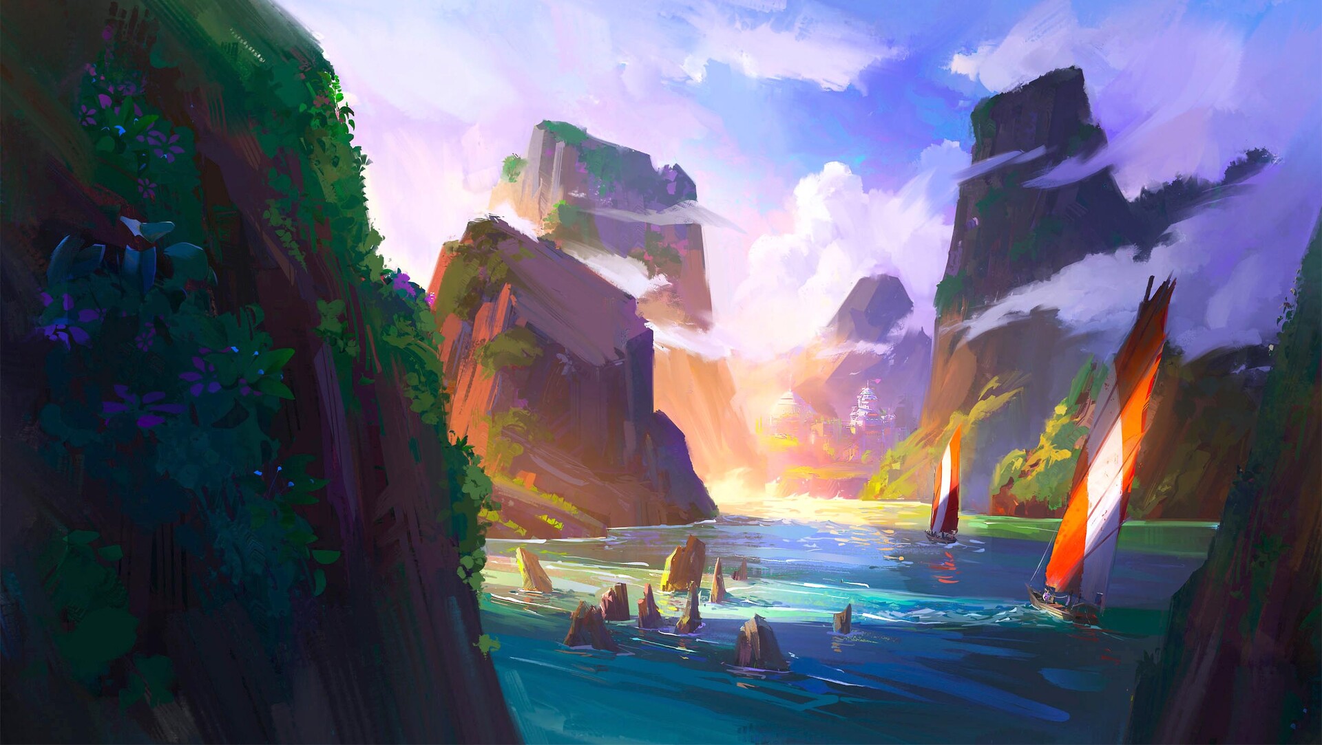 Artstation - Fishing Boats - Heading Home