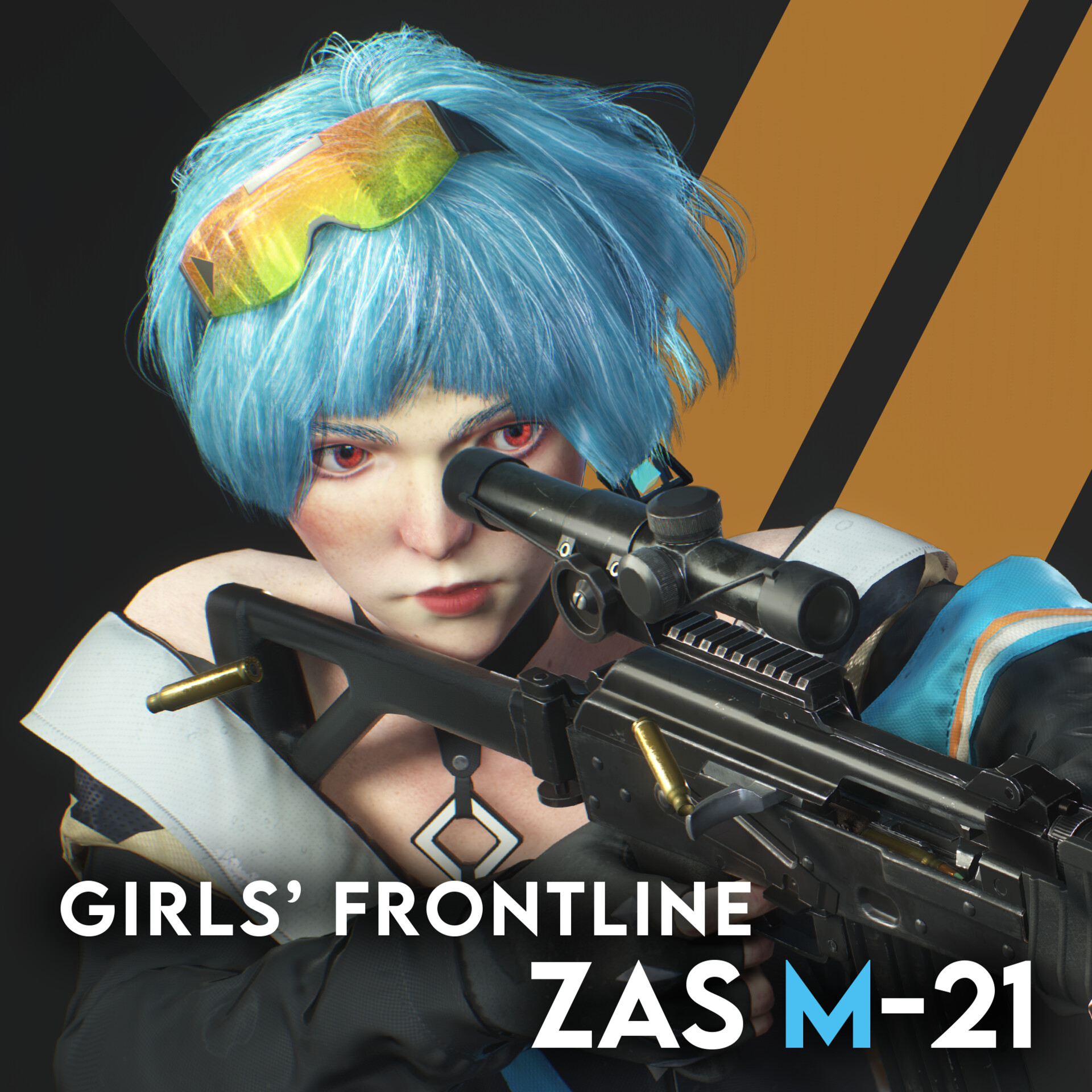 ArtStation - Girls' Frontline(少女前线): Zas M21 Fan Art