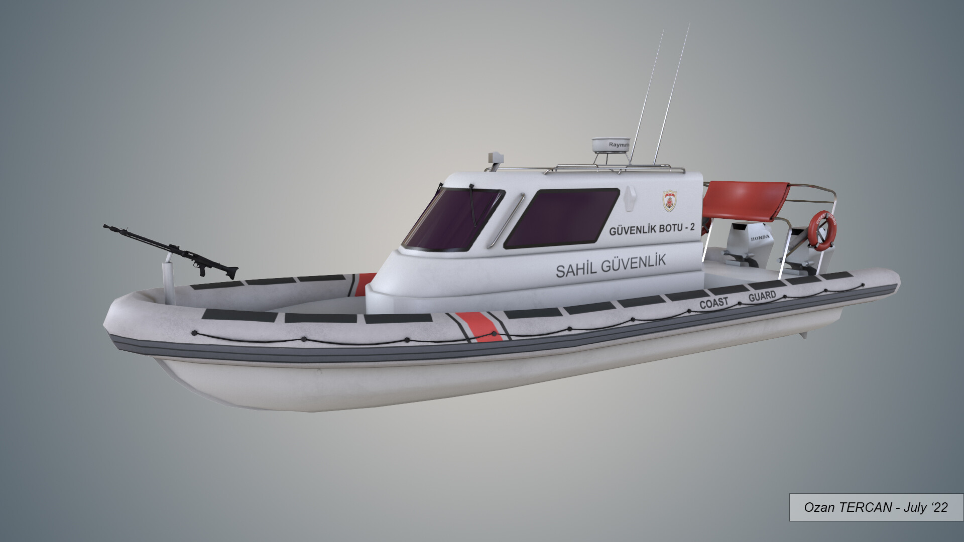 ArtStation - Coast Guard Boat