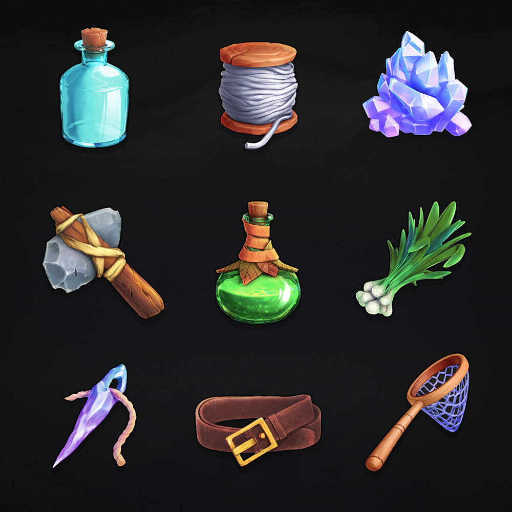 ArtStation - Bermuda Adventures game icons