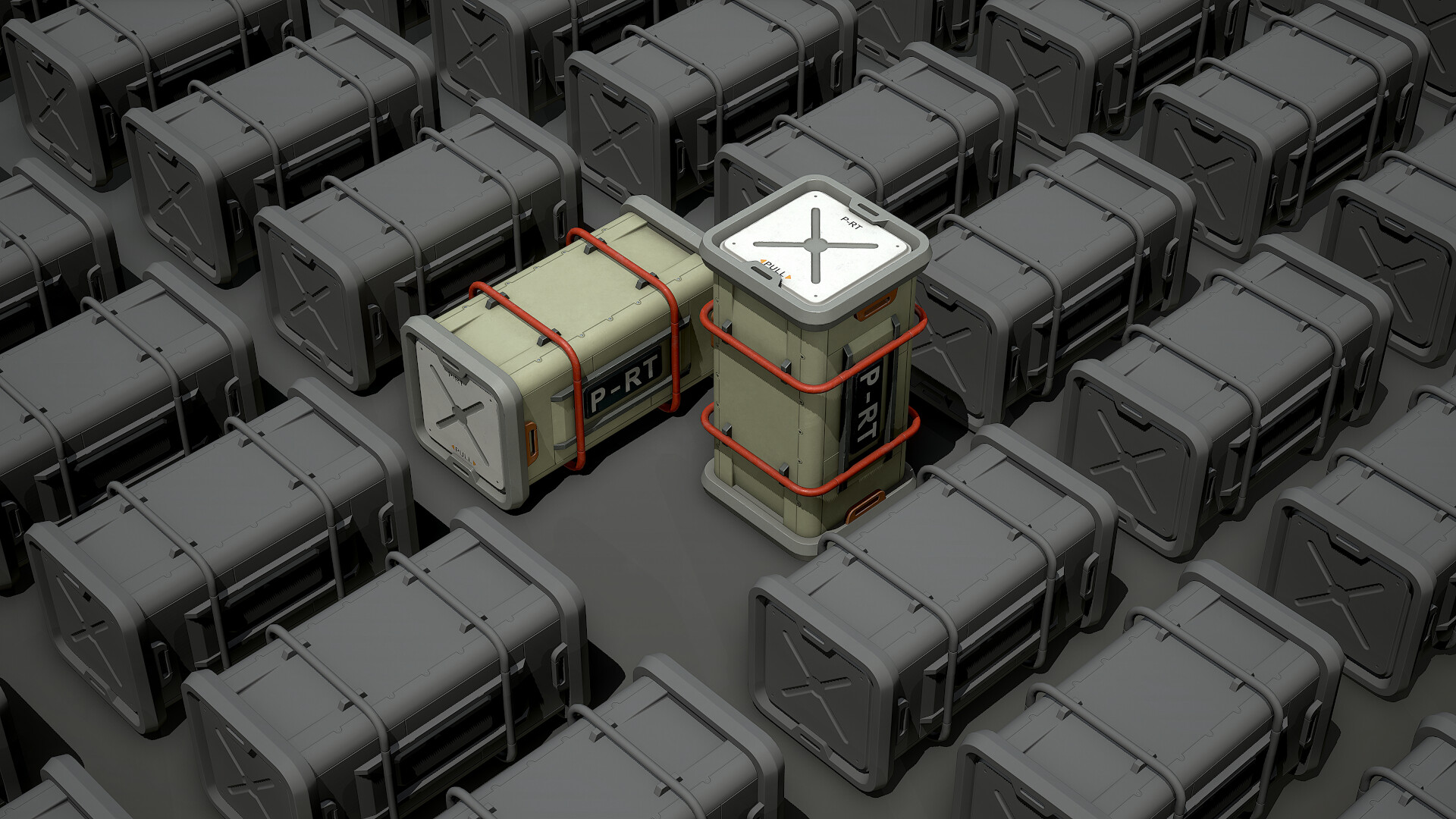 ArtStation Space container Mars mission