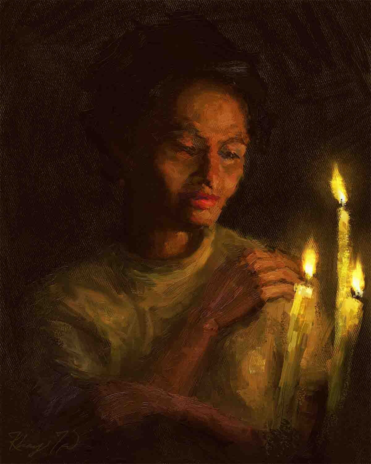 Portrait in Candlelight