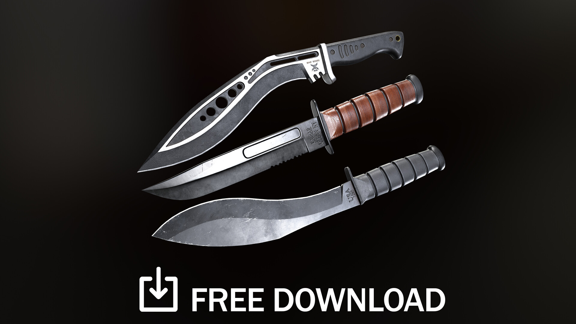 ArtStation Free Knives Bundle