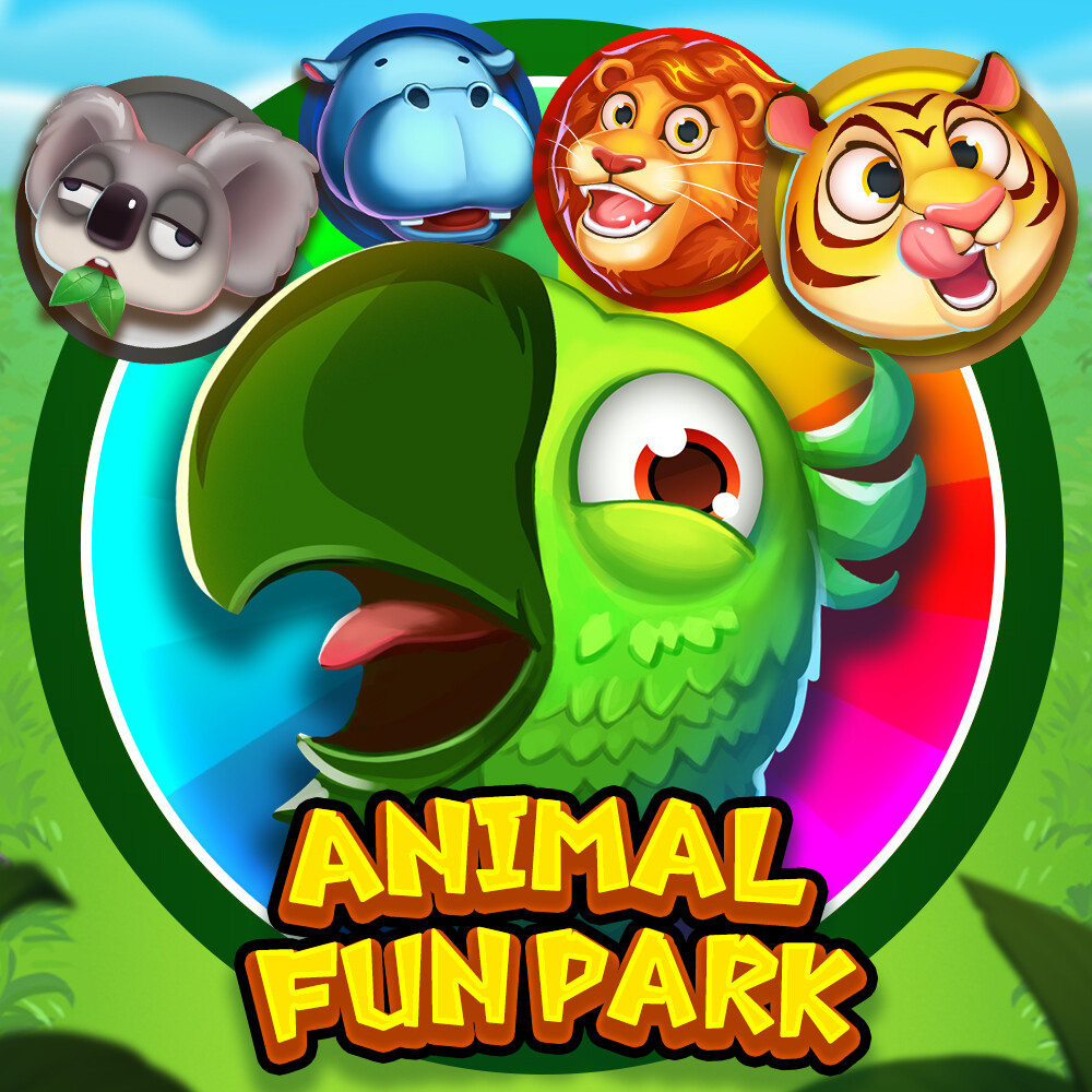 ArtStation - Animal Fun Park (Cluster Pays Slots Game)