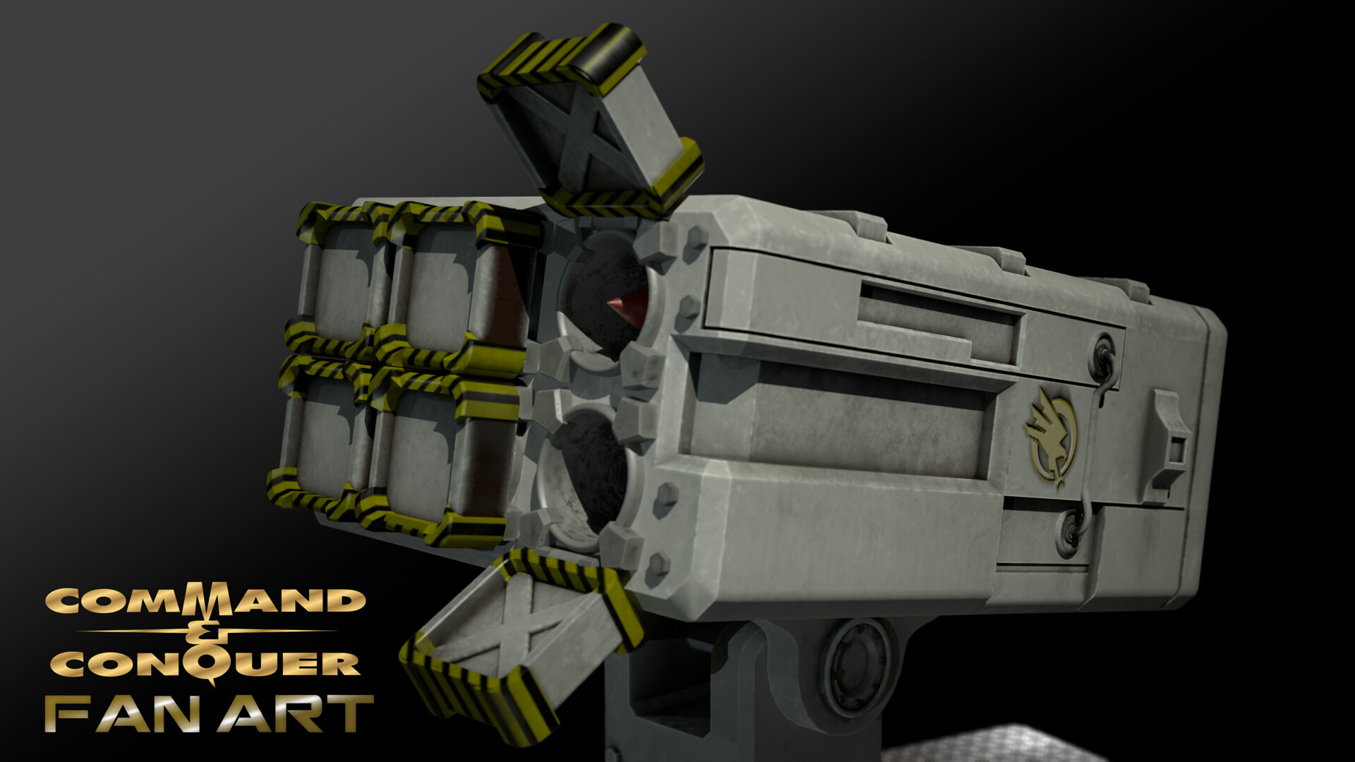 ArtStation - GDI S.A.M Site - Command And Conquer Fan Art