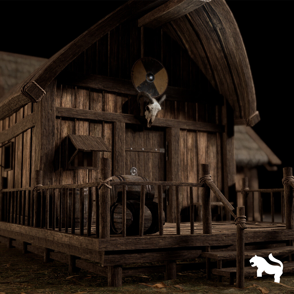 Artstation Viking House 01 Concept Art Leartes Studio vrogue.co