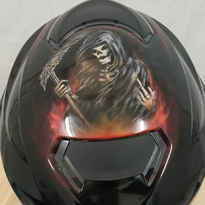 Grim reaper helmet - airbrushed