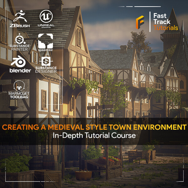 Creating a Medieval Town Environment – Using UE5 &amp; Blender 