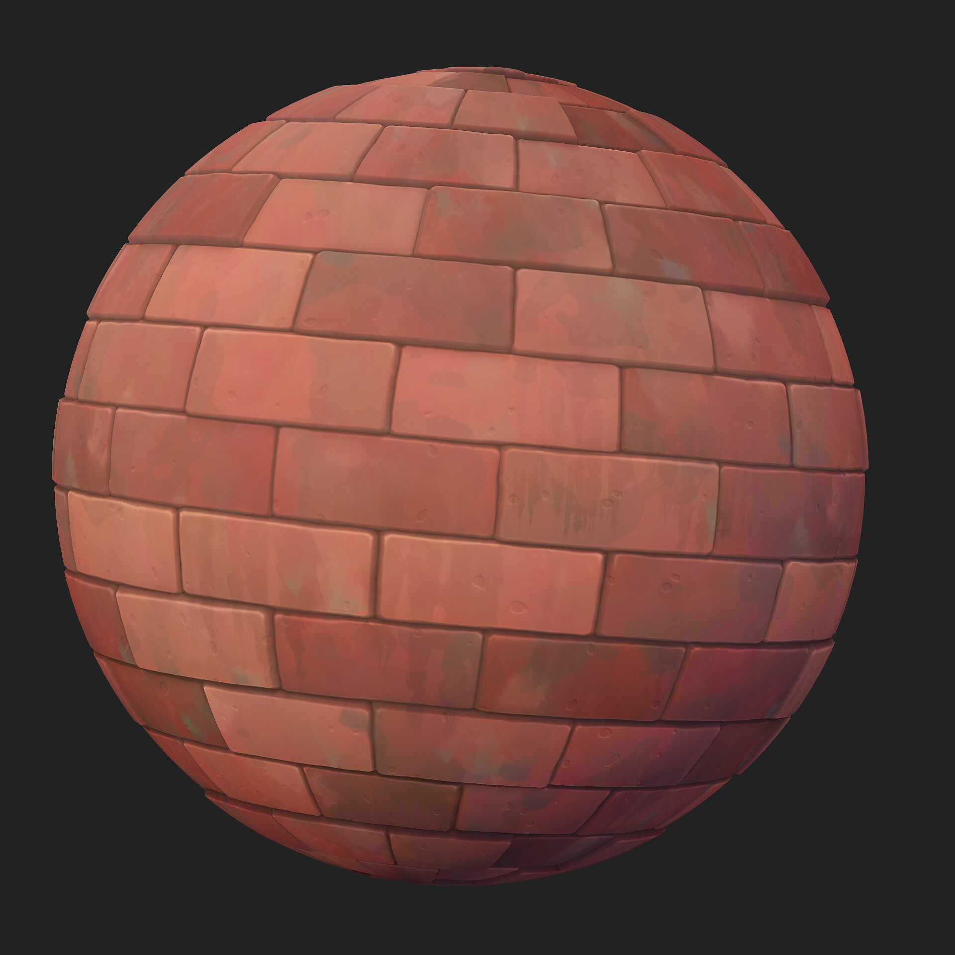 ArtStation - Stylized Brick Wall - Substance Designer