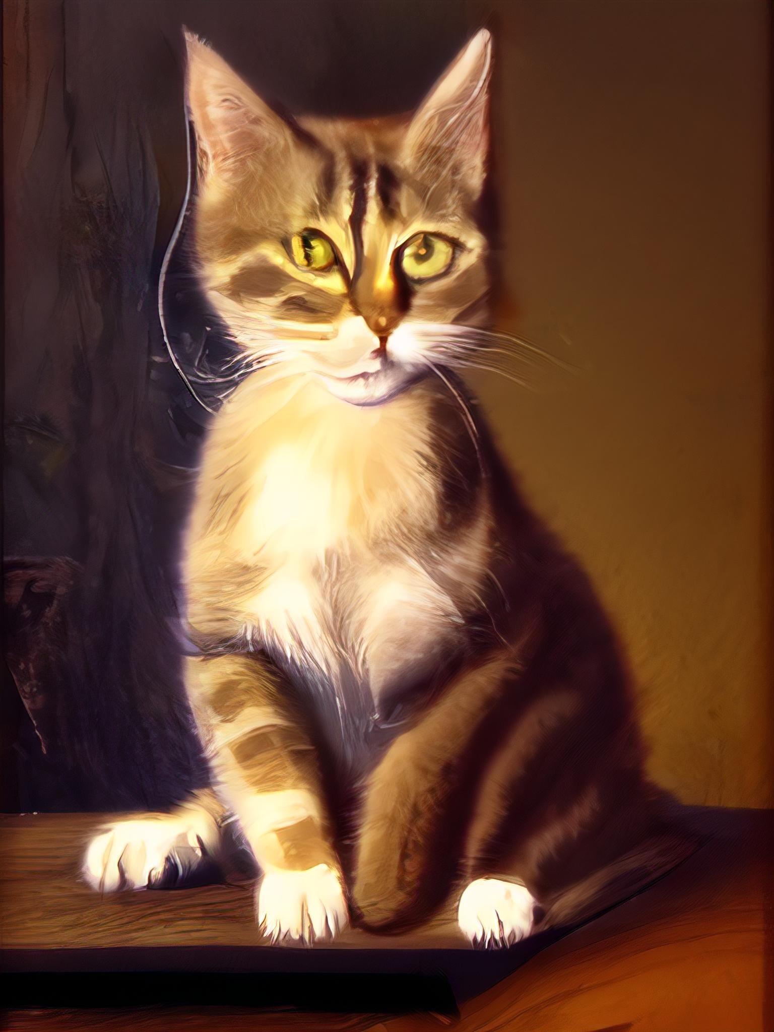 Artstation - Cats By Judith Leyster - Series Of 64, Part 1