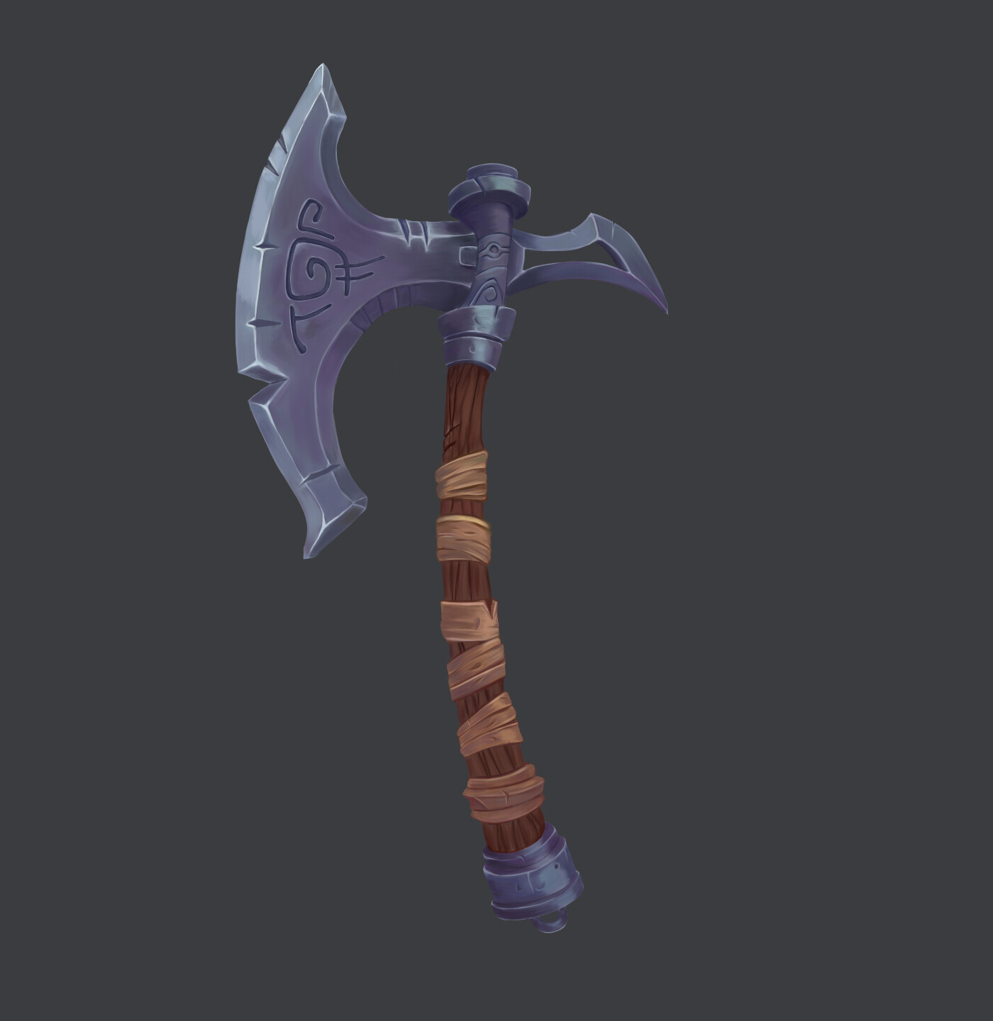 ArtStation - Runic battle axe