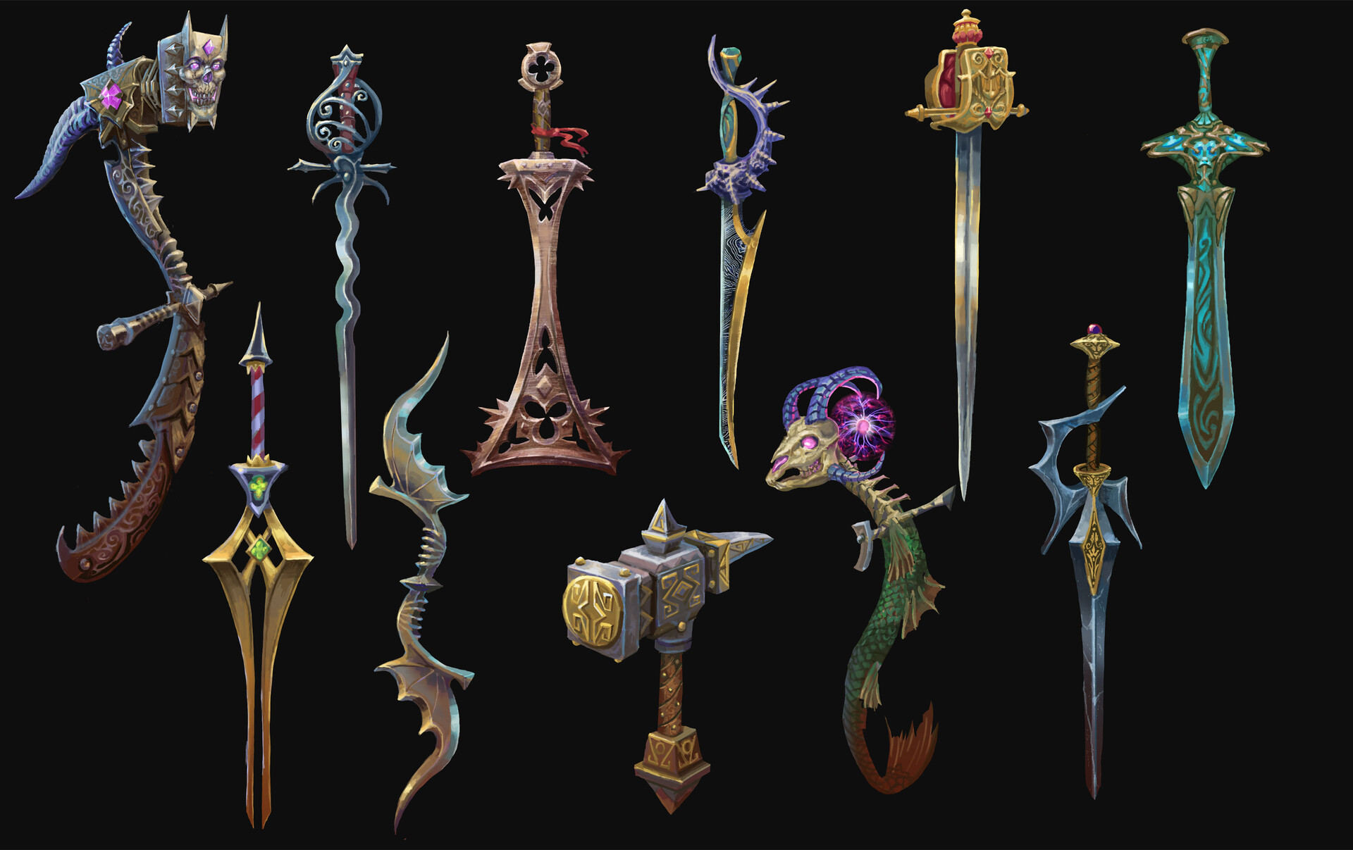 ArtStation - Fantasy Weapon Designs