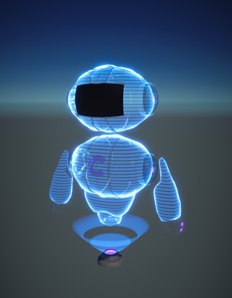 ArtStation - Procedural Hologram Shader at Unity