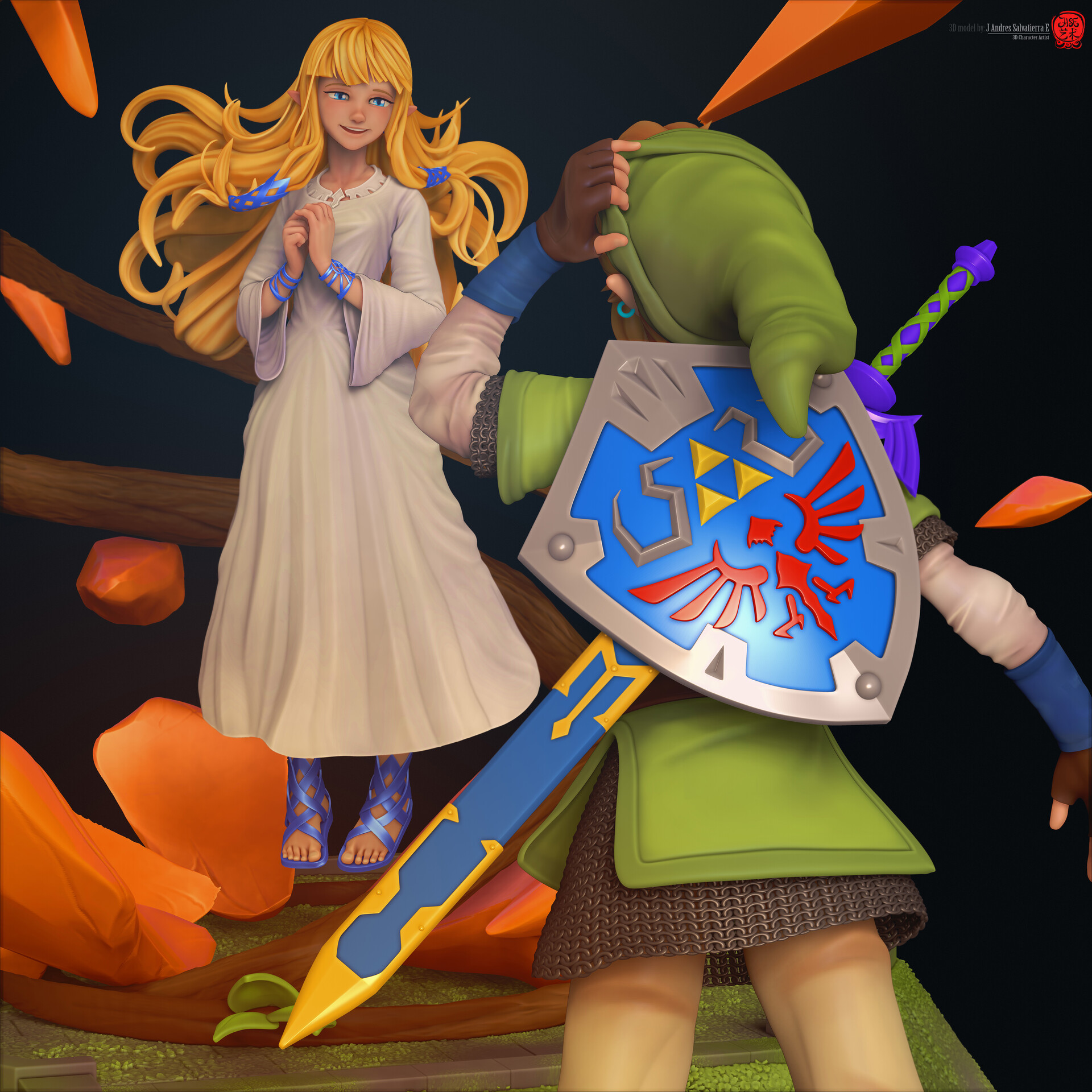 Princess Zelda With Sword Skyward Sword Princess Zelda Princess