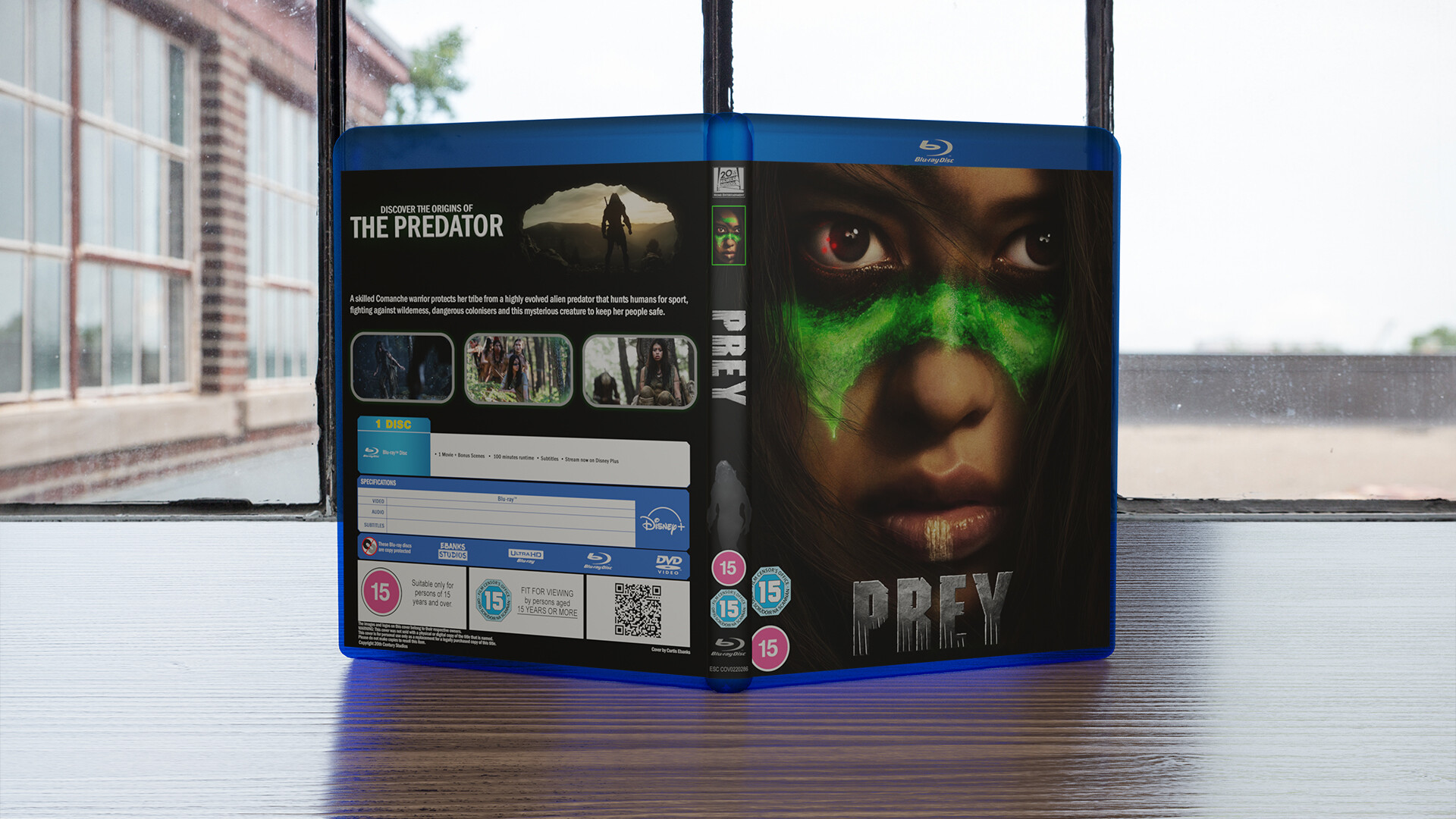 Prey Movie 2022 Bluray 4k Ultra Slip Cover Only Custom Handmade (NO DISC)