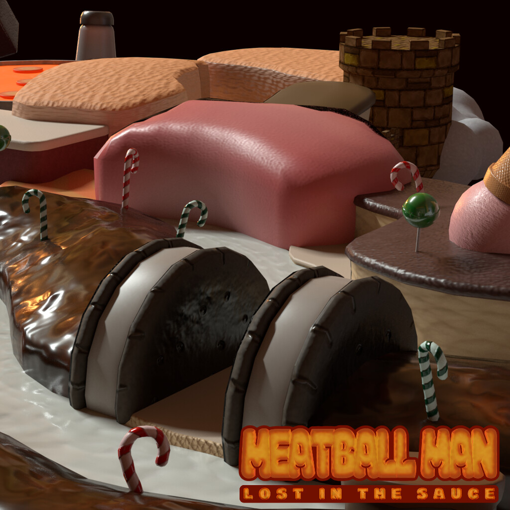ArtStation Meatball Man Enviroments