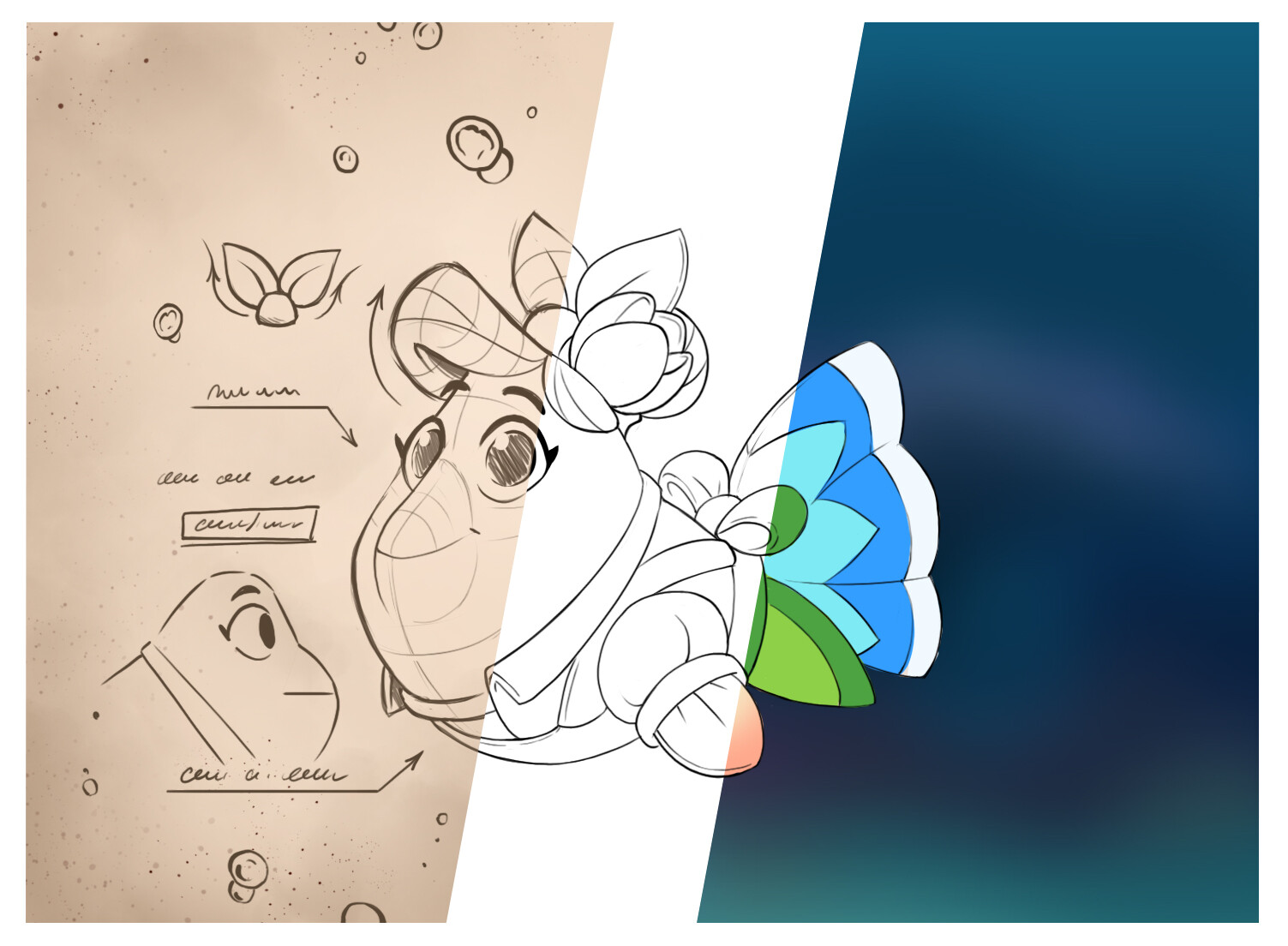 ArtStation Fish characters for Playrix