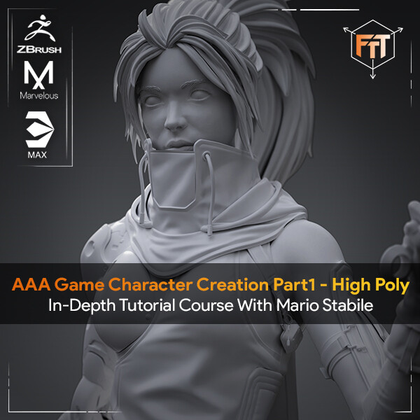 AAA Game Character Creation Course Part1 - High Poly