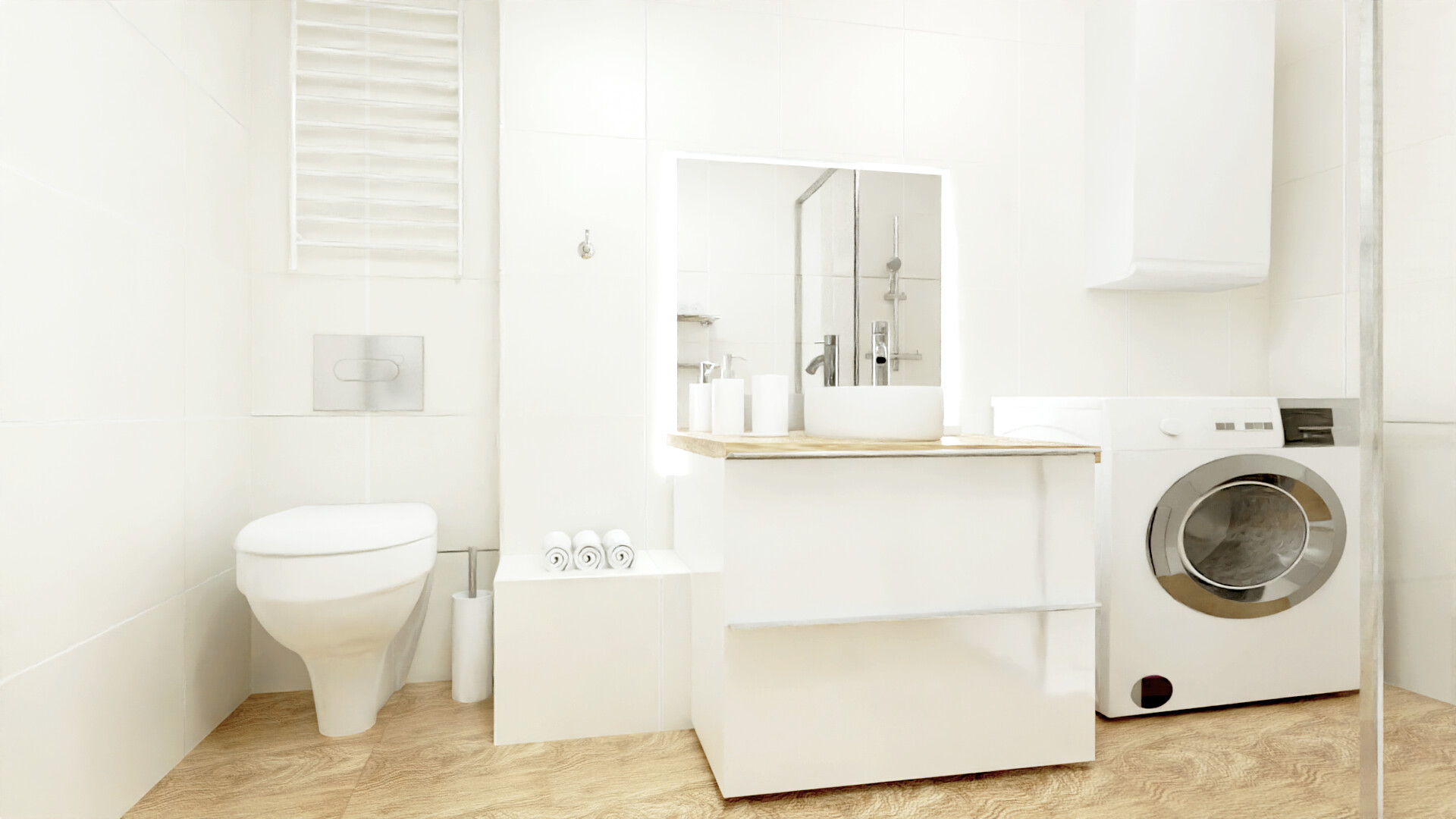 ArtStation - 3D wizualizations- bathroom