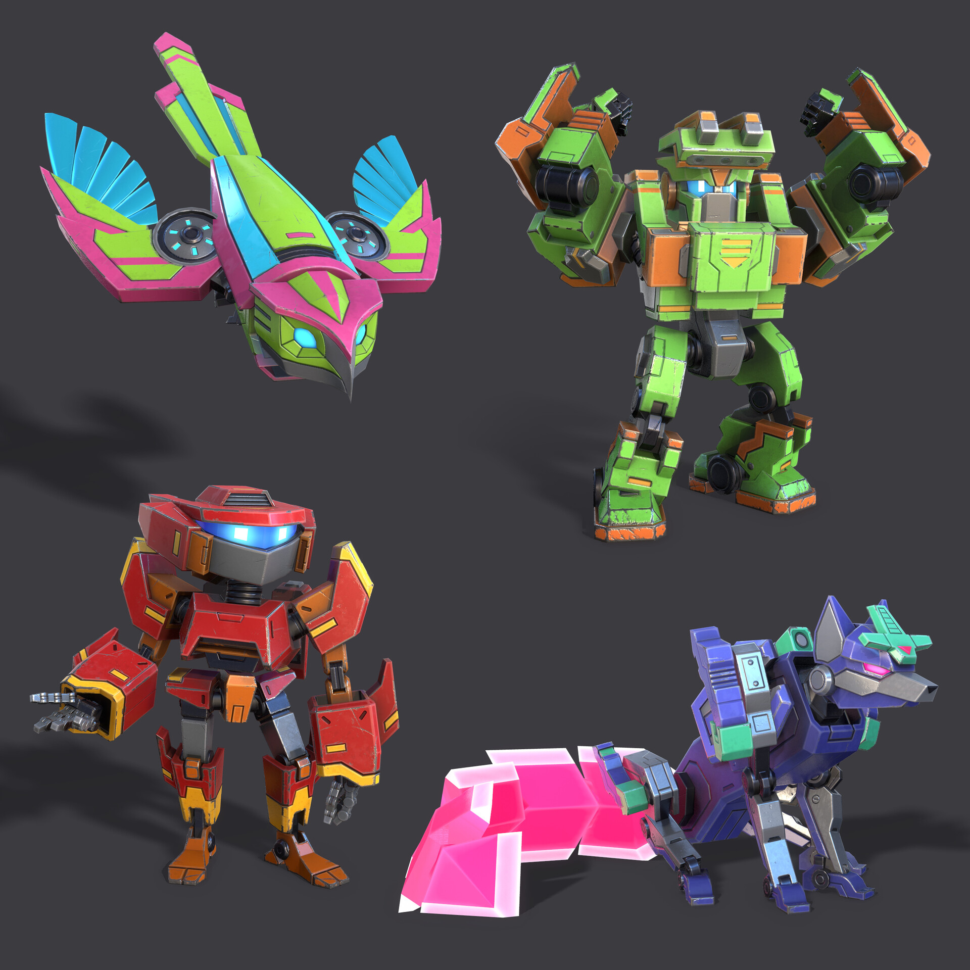 ArtStation MInicons Transformers Heavy Metal