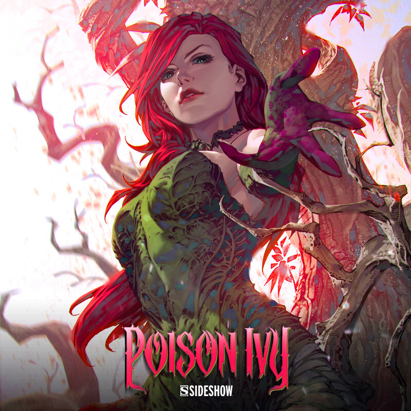IVY 豪華版 「ORIGINAL DESIGN ART」 DC Comics Poison Ivy Art Print by Sideshow Collectibles