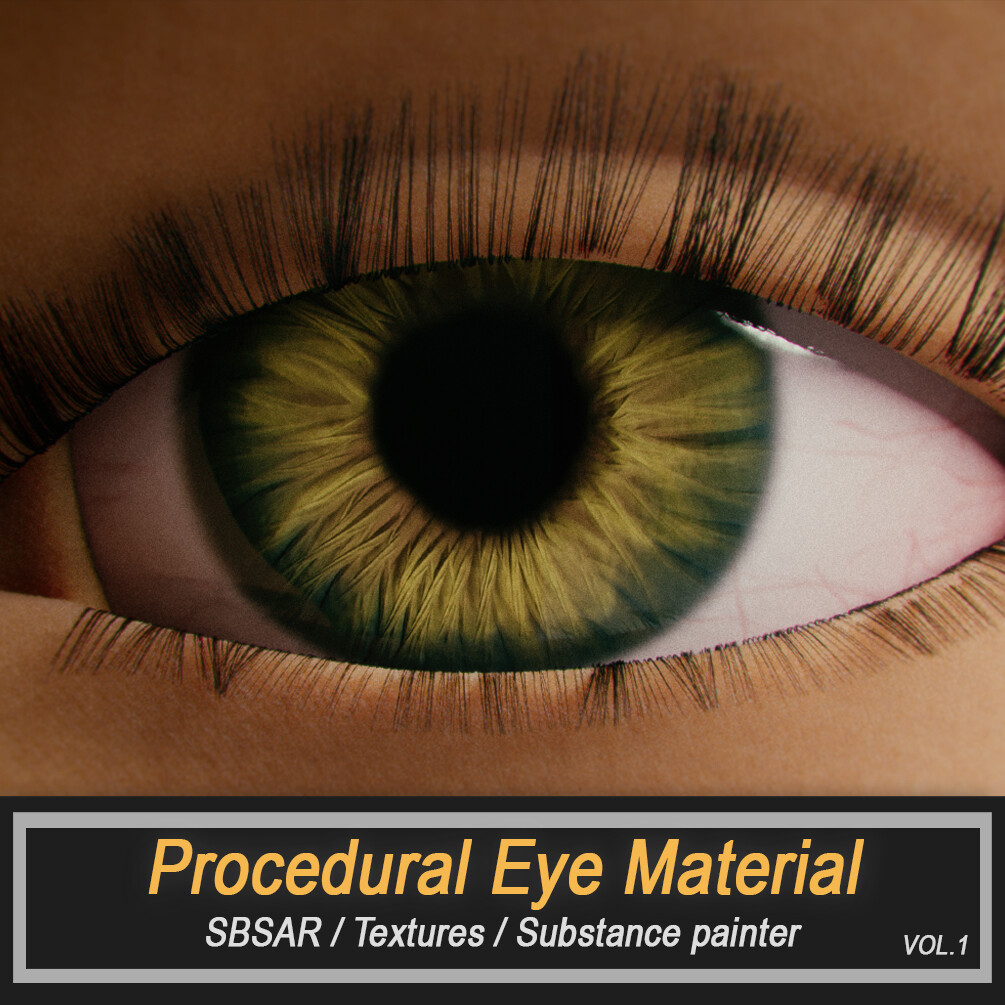 Procedural Eye Material (SBSAR+Texture)