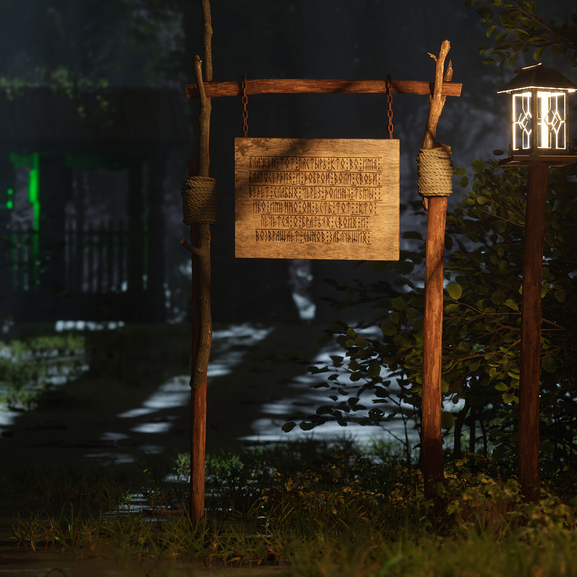 ArtStation 3D ENVIRONMENT Monk's entourage in the Forest