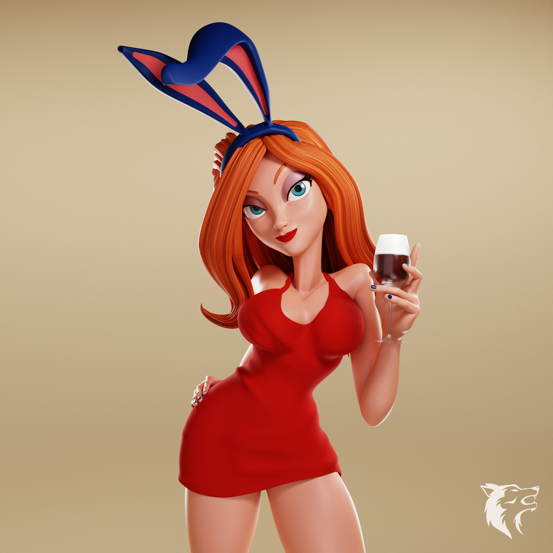 Artstation Sexy Bunny Girl 3d Printing Art