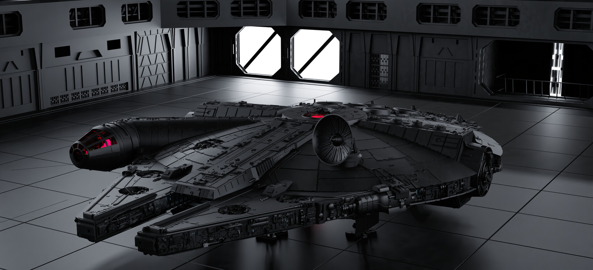 ArtStation - modeling and render The Millennium Falcon_Corellian YT ...