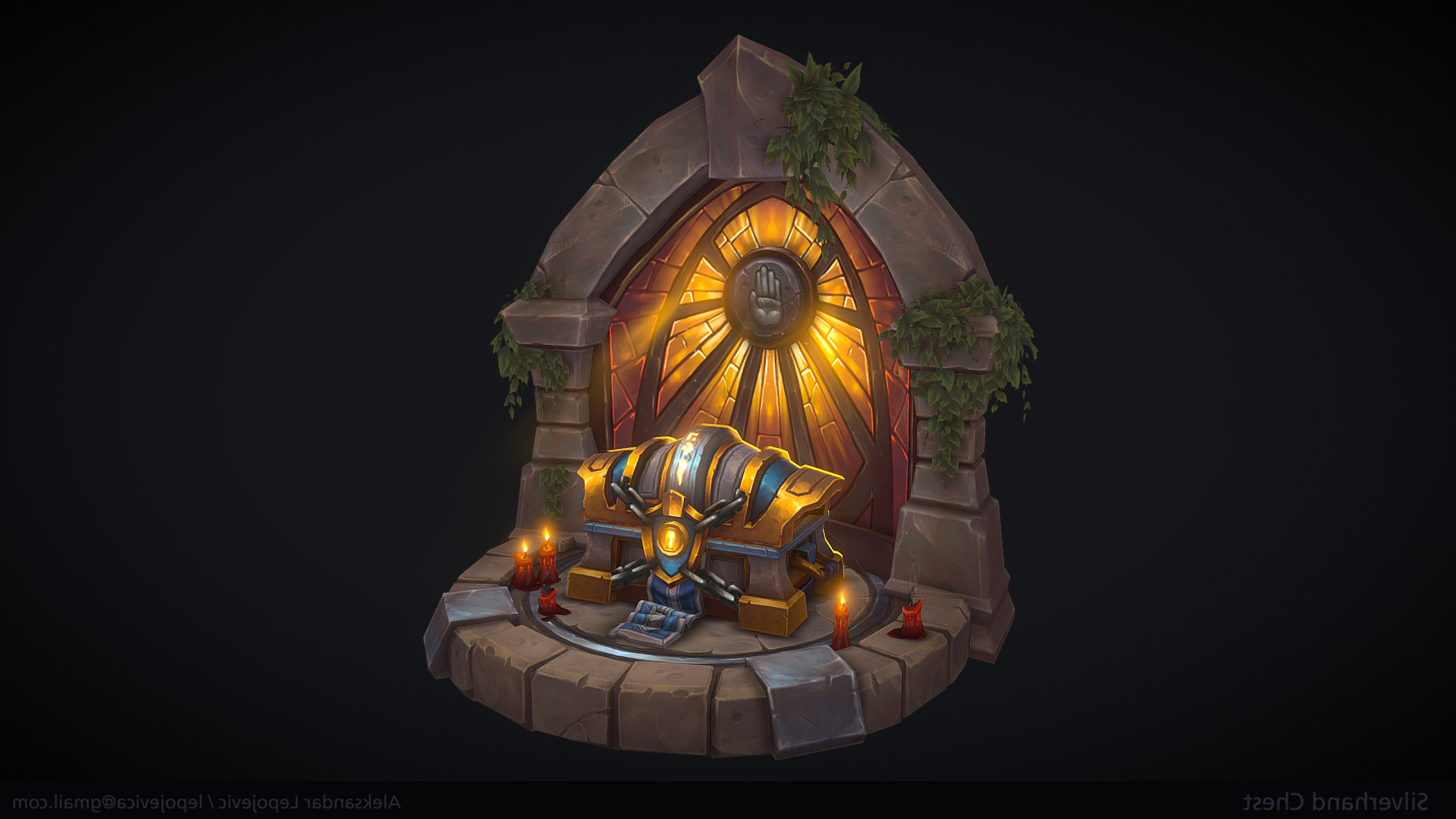 ArtStation Silver Hand Paladin Chest