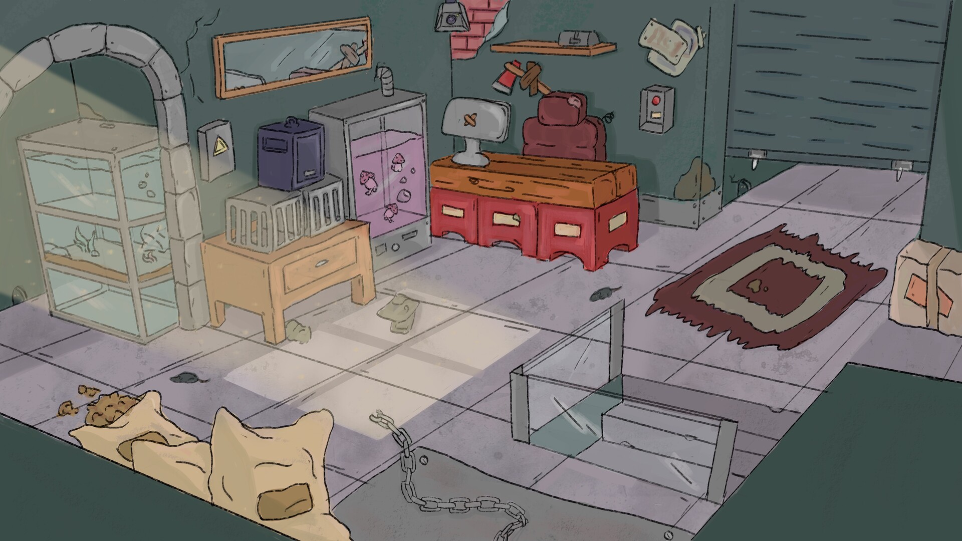 ArtStation Fantastic underground pet shop