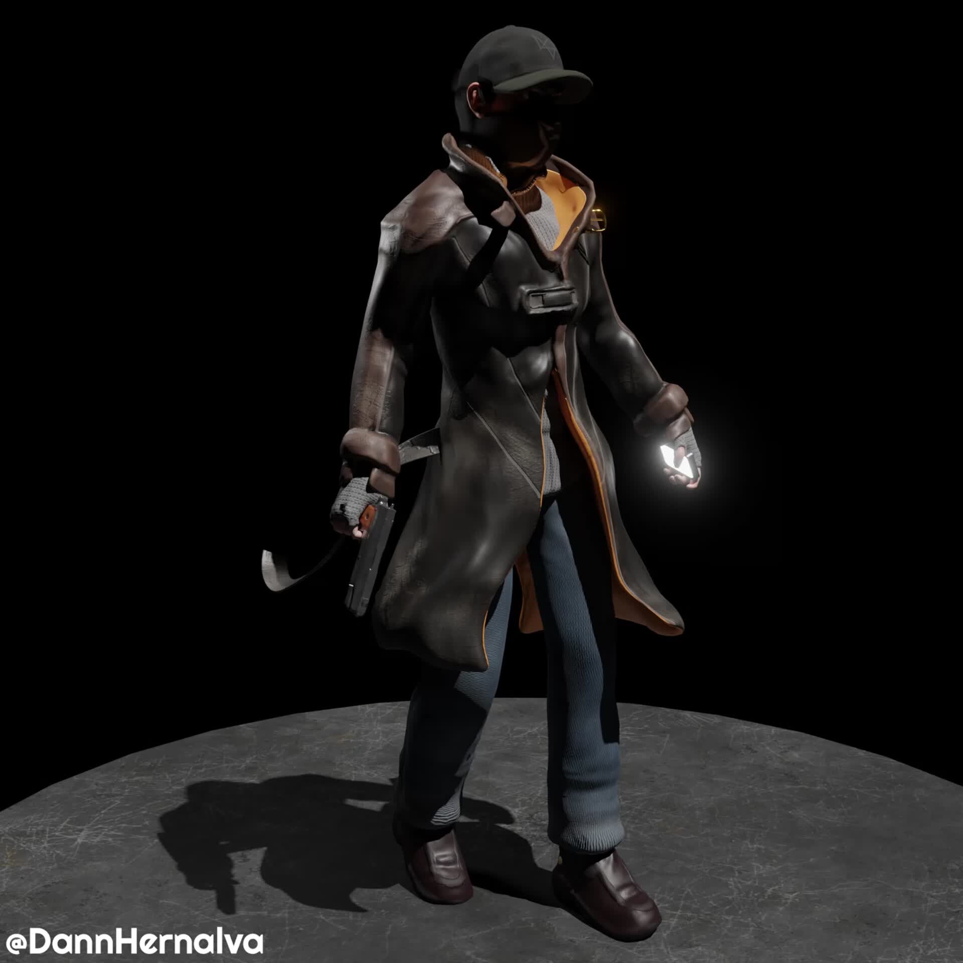 ArtStation - Aiden Pearce - Watch Dogs - 3D Digital Sculpture - by ...